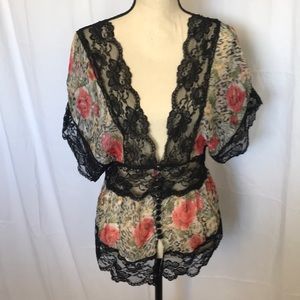 Rose Lace Top